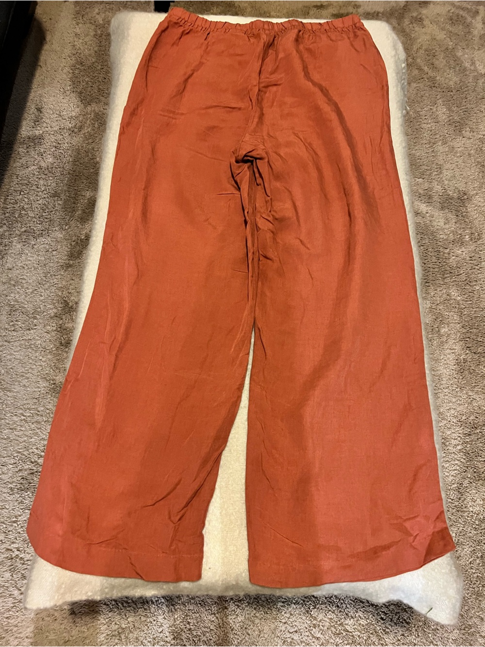 H&M Rust Orange Wide-Leg Women's Pants